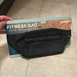 Marika Black Belt Bag for Men